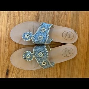 Jack Rogers wedge thong slide - 8.5